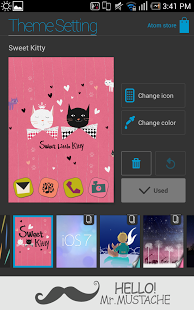 Sweet Kitty Atom Theme截图5