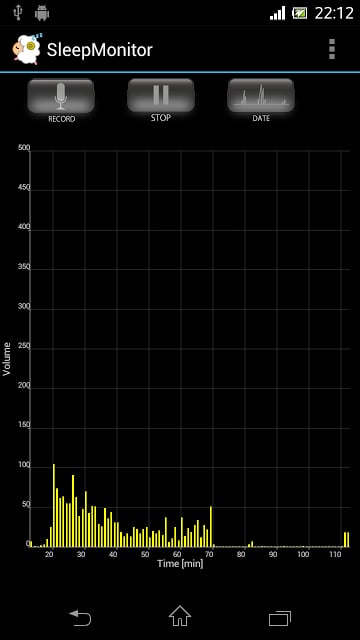 Sleep Monitor いびきグラフ化截图3