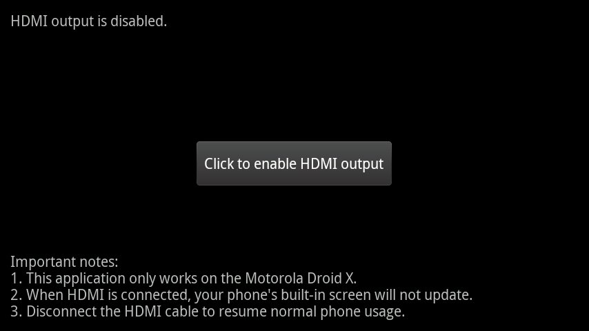 Xternal Display for Droid X截图1