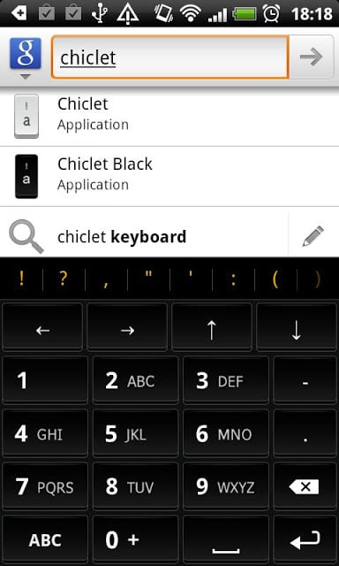 Chiclet Black Keyboard Theme截图4