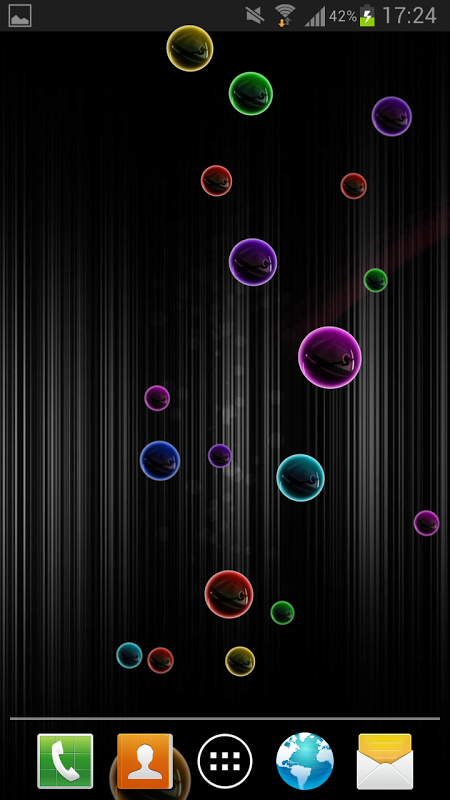 Bubbles Neon HD Live Wallpaper截图3