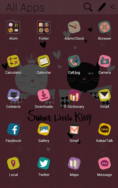 Sweet Kitty Atom Theme截图6