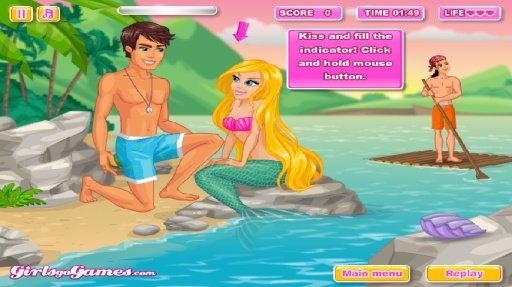 Mermaid Kiss Game截图4