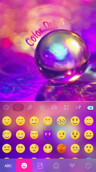 Color Drops Theme for Keyboard截图1