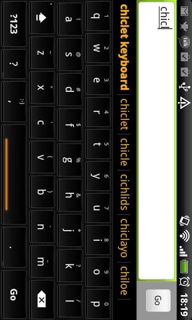 Chiclet Black Keyboard Theme截图2