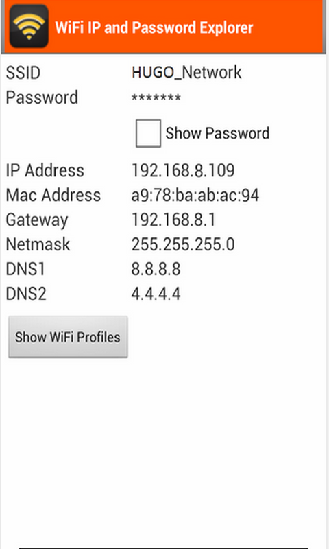 WiFi IP和密码管理器截图1