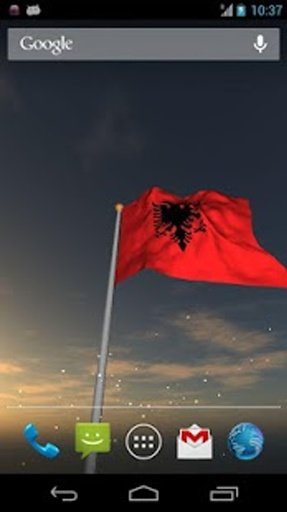 Real Albania Flag Live Wall截图4