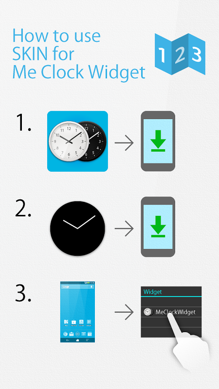 Flat design clock W -MeClock截图3