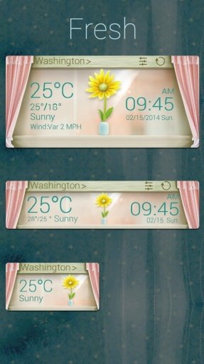 FRESH THEME GO WEATHER EX截图1