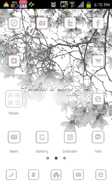 Paradise go launcher theme截图4