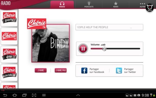 Ch&eacute;rie FM Tablette截图11