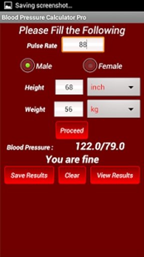 Blood Pressure Calc and Log截图3