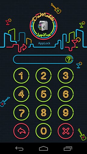 AppLock Theme NightClub截图2