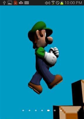 Luigi 3D Flag Capture Live Wallpaper截图3