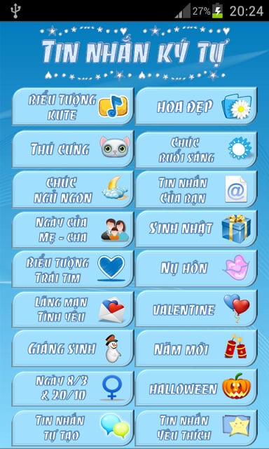 Tin Nhắn K&yacute; Tự截图4