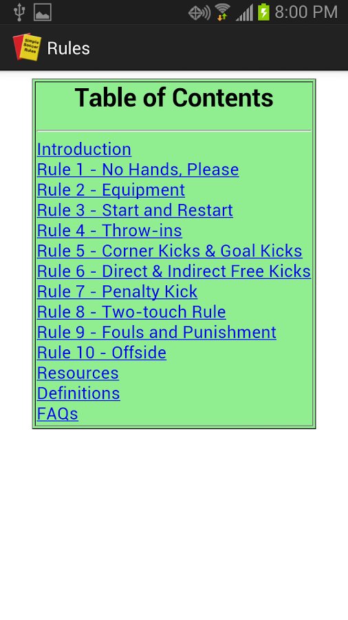 Simple Soccer Rules截图4