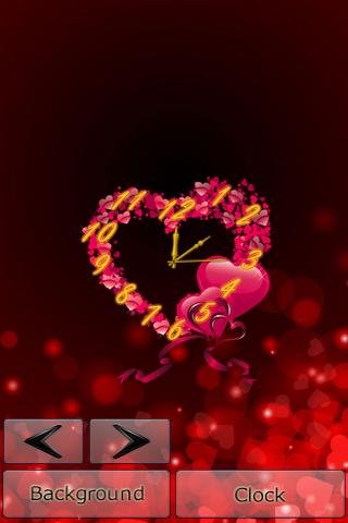 Heart Clock LiveWallpaper Free截图4