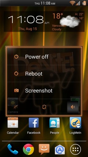 Laser Orange CM11 Theme Free截图1