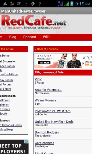 Man United News Browser截图1