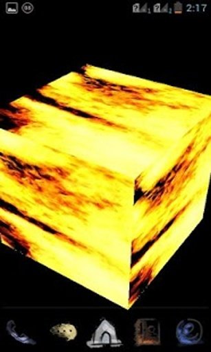 3D Fire Cube Live Wallpaper截图1