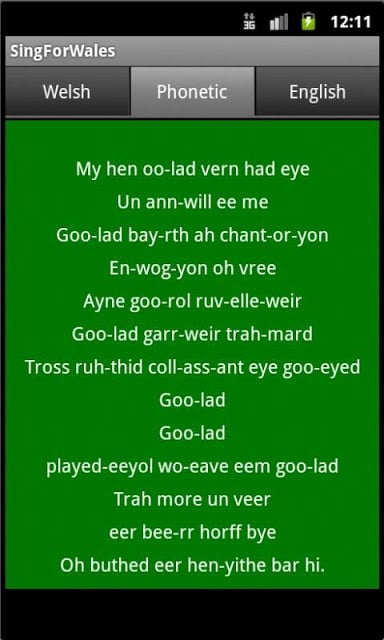 Sing For Wales | Welsh Anthem截图3