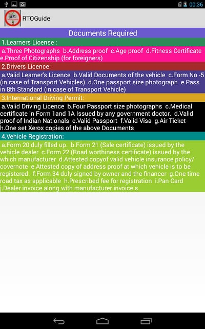 RTO - Traffic rules Guide Book截图3