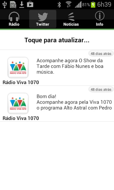 R&aacute;dio Viva 1070截图2