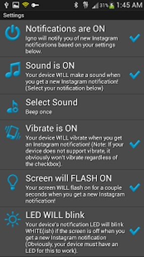 IgNo (Instagram Notifications)截图8