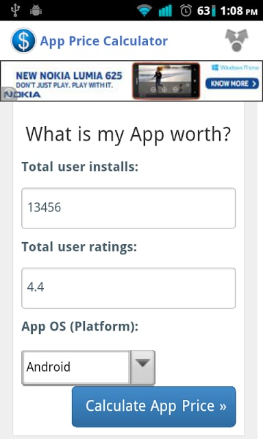 App Price Calculator截图2