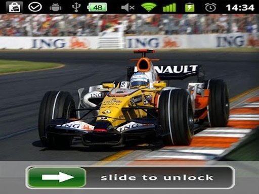 2014 F1 Racing Lock Screen Wallpaper截图3