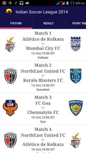 INDIAN SOCCER LEAGUE 2014截图4