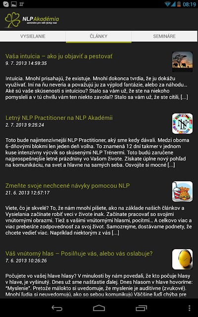 NLP Akad&eacute;mia截图3