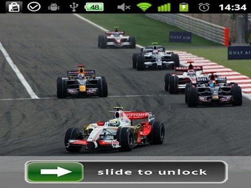 2014 F1 Racing Lock Screen Wallpaper截图1