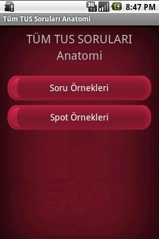 T&uuml;m TUS Soruları Anatomi截图1