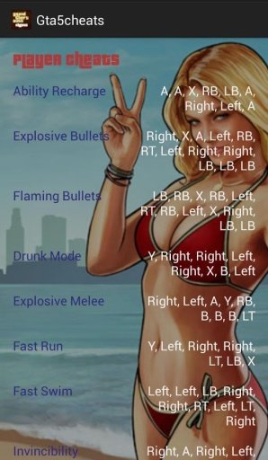 GTA Cheats Ultimate Free截图5