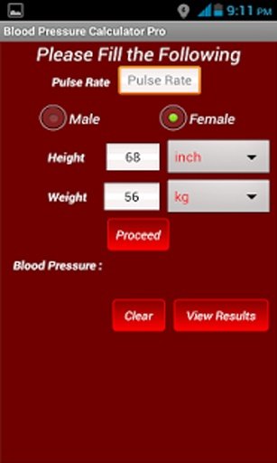 Blood Pressure Calc and Log截图1