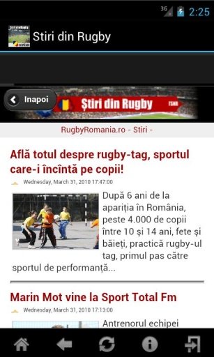 Stiri din Rugby - Romania截图3