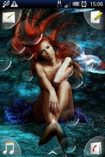 Beautiful Mermaid with Bubbles截图1