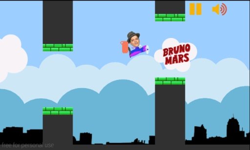 Bruno Mars Flappy Plane截图4