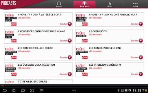 Ch&eacute;rie FM Tablette截图7