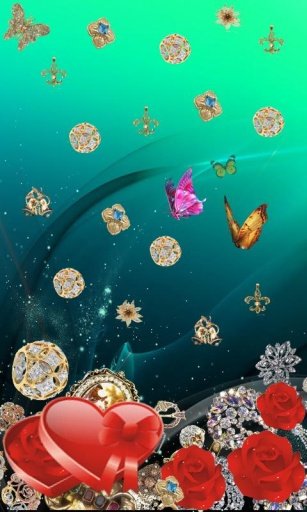 Silver jewelry Live Wallpaper截图4