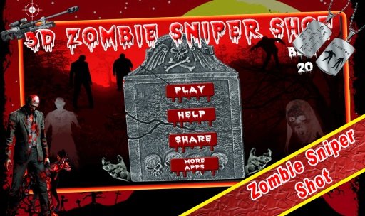 3D Zombie Sniper Shot截图3