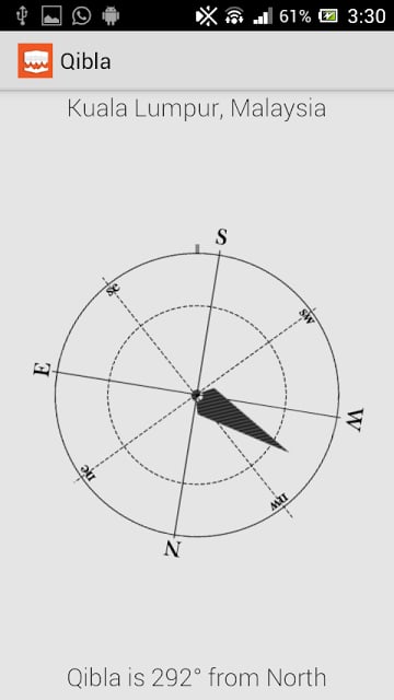 Qibla Direction Using GPS截图2