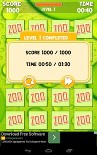 Happy Zoo Memory Game截图1