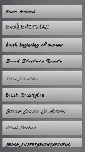 Brush Fonts Free截图3