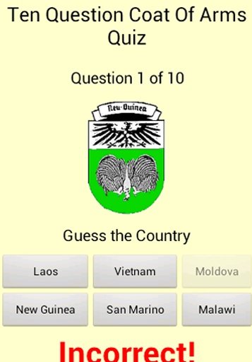 Coat Of Arms Quiz Game截图4