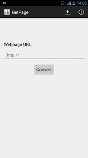 Web Page to PDF Converter截图1