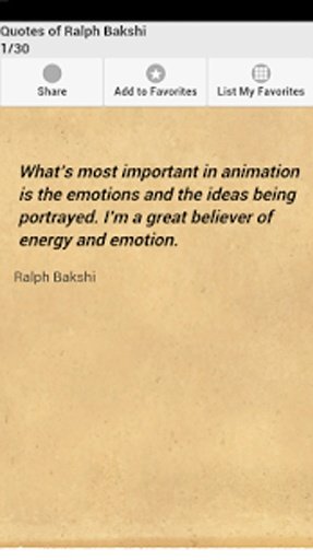 Quotes of Ralph Bakshi截图3