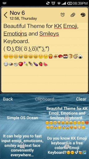 Simple OS Ocean Emoji Keyboard截图7