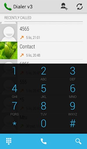 Kitkat theme for myDialer截图3